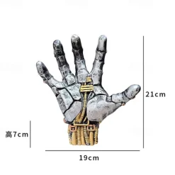 Gaming Controller Holder Stand, Basketball Stand Cyberpunk Silverhand Mechanical Hand, Desktop Gamepad Controller Universal Headphone Hanger Holder, Desktop Decoration Model Handmade Gifts