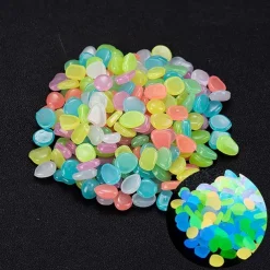 Garden decoration outdoor Luminous Stones garden Decorative Pebbles Outdoor Fish Decoration Pebble Rocks Aquarium