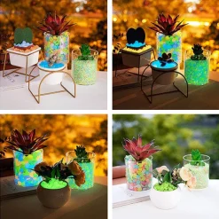 Garden decoration outdoor Luminous Stones garden Decorative Pebbles Outdoor Fish Decoration Pebble Rocks Aquarium