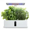 Garden Hydroponics Growing System Indoor Herb Garden Kit Automatic Timing LED Grow Lights Smart Water Pump for Home Flower Pots