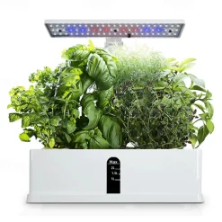 Garden Hydroponics Growing System Indoor Herb Garden Kit Automatic Timing LED Grow Lights Smart Water Pump for Home Flower Pots