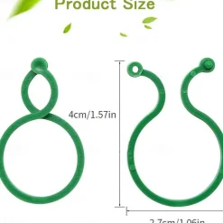 Garden Plant Holder, 100pcs Vegetables Tomato Vine Flower Clips, Plant Twist Clip, Garden Plant Support Clips, Plant Clips And Garden Clips For Other Vine Plants, For Climbing Plants, For Securing Plants