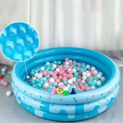 Garden Round Inflatable Baby Swimming Pool Portable Inflatable Child/Children Little Pump PoolKiddie Paddling Pool Indoor&Outdoor Toddler Water Game Play Center for Kids/Girl/Boy