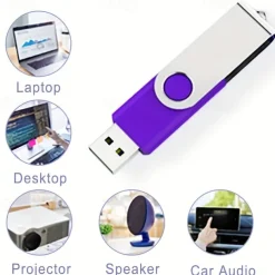 128GB USB Flash Drives 64GB 32GB USB 3.0 High Speed Rotating USB Stick External Storage Micro Memory Stick For Computer