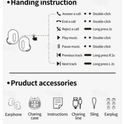 G05D True Wireless Headphones TWS Earbuds In Ear Bluetooth 5.3 Sports Ergonomic Design Long Battery Life for Apple Samsung Huawei Xiaomi MI Fitness Camping / Hiking Running Mobile Phone Travel