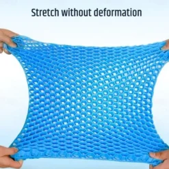 Gel Seat Cushion Pressure Relief Cushion Cooling Thick Big Breathable Honeycomb Gel Cushion Absorbs Pressure Points With Non-Slip Cover Wheelchair