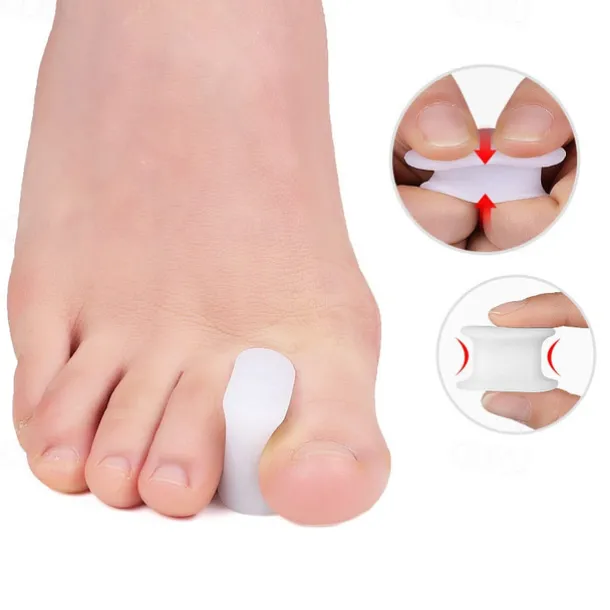Gel Toe Separators for Overlapping Toes Bunions Big Toe Alignment Corrector and Spacer