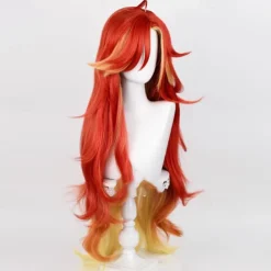 Genshin Impact Mavuika Anime Cosplay Wigs Cosplay Wigs Halloween Carnival Party Comic Con Wig For Women's Adults'