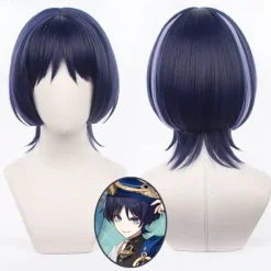 Genshin Impact Scaramouche Cosplay Wig Carnival Custum Party Wig for Adult