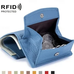 Genuine Leather Women Wallets and Purses Fashion Small Wallet with Mini Coin Pocket Rfid Blocking Purse
