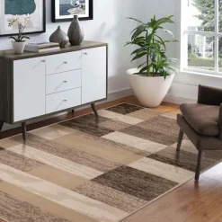 Geometric Woodland Runner Rug Kitchen Mat Non-Slip Oil Proof Rug Indoor Outdoor Mat Bedside Bedroom Decor Bathroom Mat Entrance Rug Door Mat