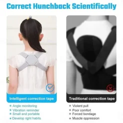 Get A Flat Belly And Perfect Posture Instantly With This Hunchback Corrector With Sensor Vibration Reminder