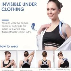 Get A Flat Belly And Perfect Posture Instantly With This Hunchback Corrector With Sensor Vibration Reminder