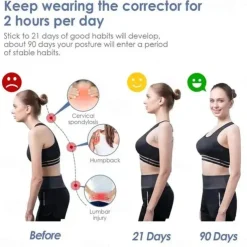 Get A Flat Belly And Perfect Posture Instantly With This Hunchback Corrector With Sensor Vibration Reminder
