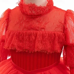 Ghost Bride Lydia Deetz Halloween Dress Beetlejuice Horror Movie Vintage Dress Dress Up Kid's Girls' Masquerade Party / Evening Easy Halloween Costumes Dress Up