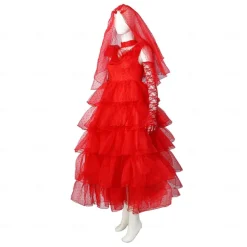Ghost Bride Lydia Deetz Halloween Dress Cosplay Costume Masquerade Beetlejuice Dresses Adults' Women's Carnival Masquerade Mardi Gras Party / Evening Easy Halloween Costumes Dress Up