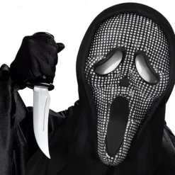 Ghost Ghostface Halloween Mask Full Head Scary Costume Adults' Men's Women's Halloween Carnival Easy Halloween Costumes Dress Up