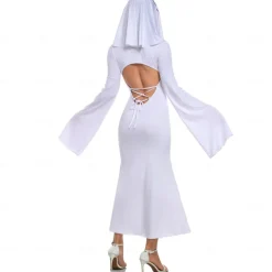 Ghost Ghostly Bride Halloween Dress Cosplay Costume Halloween Adults' Women's Halloween Carnival Performance Masquerade Easy Halloween Costumes Dress Up