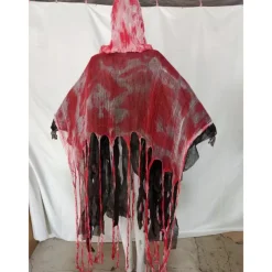 Ghost Grim Reaper Halloween Cosplay Costume Party Costume Hooded Cloak Outfits Scary Costume Adults' Men's Women's Masquerade Mardi Gras Performance Party Halloween Easy Halloween Costumes Dress Up