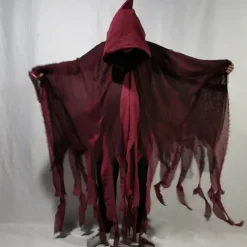 Ghost Grim Reaper Halloween Cosplay Costume Party Costume Hooded Cloak Outfits Scary Costume Adults' Men's Women's Masquerade Mardi Gras Performance Party Halloween Easy Halloween Costumes Dress Up