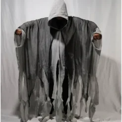 Ghost Grim Reaper Halloween Cosplay Costume Party Costume Hooded Cloak Outfits Scary Costume Adults' Men's Women's Masquerade Mardi Gras Performance Party Halloween Easy Halloween Costumes Dress Up
