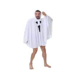 Ghost Halloween Cape Cosplay Costume Party Costume Halloween Adults' Men's Women's Halloween Carnival Masquerade Party Halloween Masquerade Easy Halloween Costumes Dress Up