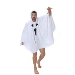 Ghost Halloween Cape Cosplay Costume Party Costume Halloween Adults' Men's Women's Halloween Carnival Masquerade Party Halloween Masquerade Easy Halloween Costumes Dress Up
