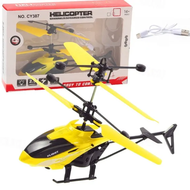 2.4Ghz 2 Channels Alloy Mini RC Helicopter with LED Light for Kids Adult Indoor RC Helicopter Best Gift for Boys Girls