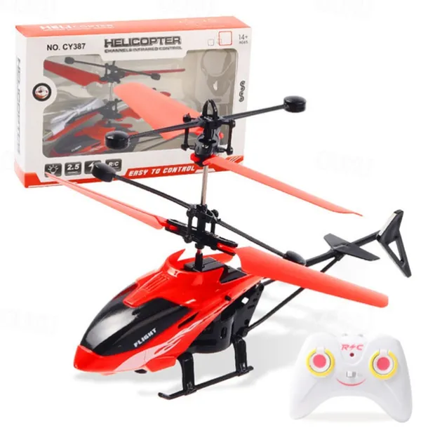 2.4Ghz 2 Channels Alloy Mini RC Helicopter with LED Light for Kids Adult Indoor RC Helicopter Best Gift for Boys Girls