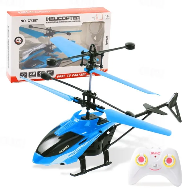 2.4Ghz 2 Channels Alloy Mini RC Helicopter with LED Light for Kids Adult Indoor RC Helicopter Best Gift for Boys Girls