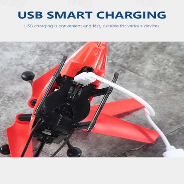 2.4Ghz 2 Channels Alloy Mini RC Helicopter with LED Light for Kids Adult Indoor RC Helicopter Best Gift for Boys Girls