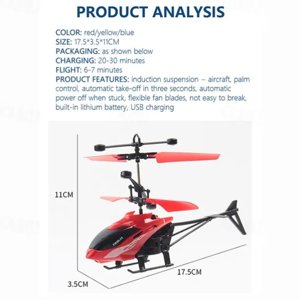 2.4Ghz 2 Channels Alloy Mini RC Helicopter with LED Light for Kids Adult Indoor RC Helicopter Best Gift for Boys Girls