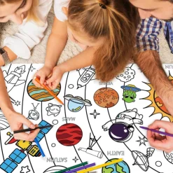 Giant Coloring Poster For Classroom Wall - Birthday Activity Poster/Table Cover, Perfect For School Parties, Birthday Party And Special Events Decoration