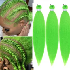 Ginger Golden Ombre Braiding Hair Pre Stretched Kanekalon Braiding Hair Box Braids Human Hair Extensions 26 inch