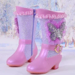 Girls' Boots Casual Boots Dress Shoes Mid-Calf Boots Bootie Leather Breathability Non-slipping Height-increasing Princess Shoes Big Kids(7years +) Little Kids(4-7ys) Gift Daily Walking Bowknot