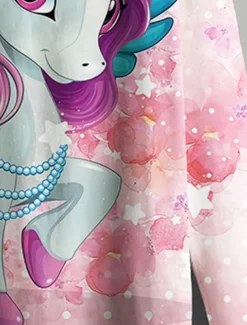 Girls' 3D Animal Unicorn T shirt Long Sleeve 3D Print Summer Spring Fall Active Sports Fashion Kids 3-12 Years Outdoor Daily Indoor Regular Fit