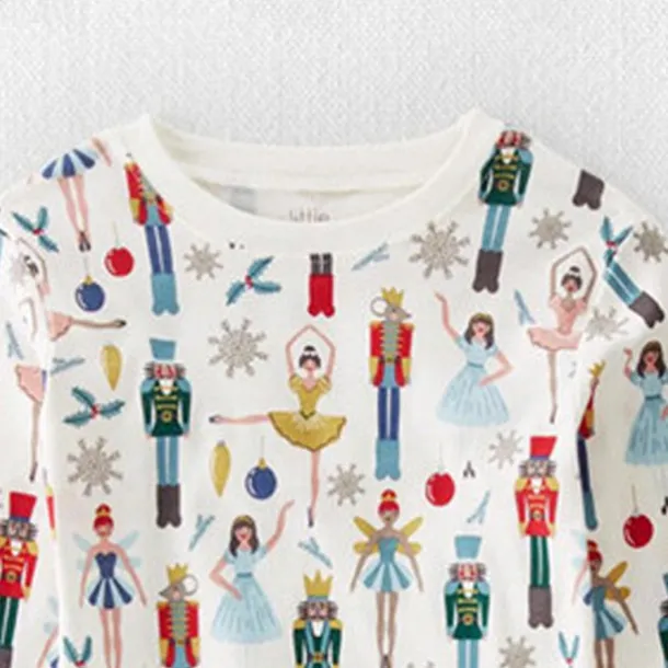 Girls' 3D Cartoon Christmas Pajamas Christmas Sets Pajama Sets Long Sleeve 3D Print Fall Winter Active Fashion Cute Kids 4 years+ Crew Neck Home Causal Indoor Regular Fit