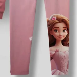 Girls' 3D Cartoon Hoodie & Legging Set Pink Long Sleeve 3D Print Spring Fall Active Fashion Daily Kids 3-12 Years Hooded Outdoor Vacation Date Regular Fit