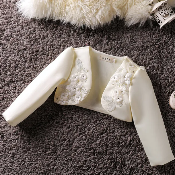 Girls' 3D Coat Long Sleeve Summer Spring Cute Kids 3-12 Years Formal Party Slim