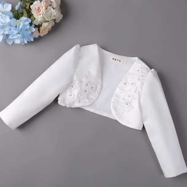 Girls' 3D Coat Long Sleeve Summer Spring Cute Kids 3-12 Years Formal Party Slim