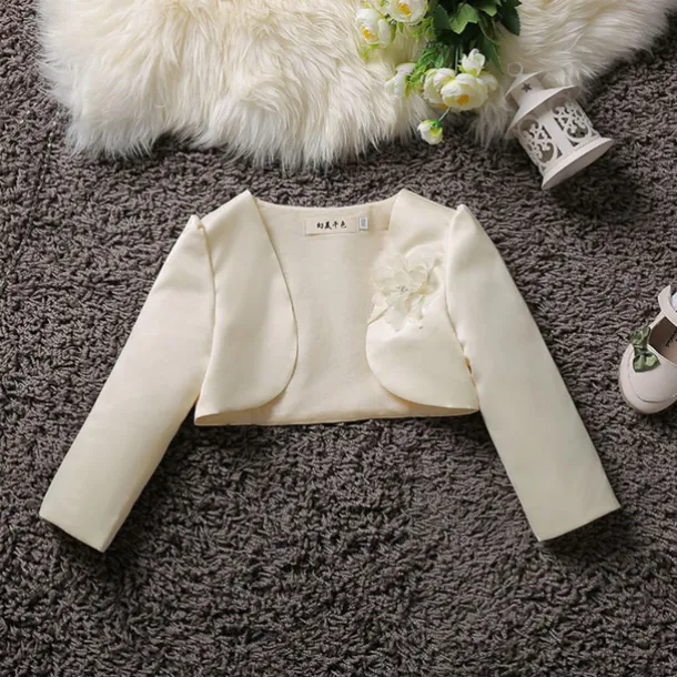 Girls' 3D Coat Long Sleeve Summer Spring Cute Kids 3-12 Years Formal Party Slim