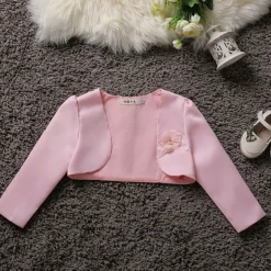 Girls' 3D Coat Long Sleeve Summer Spring Cute Kids 3-12 Years Formal Party Slim