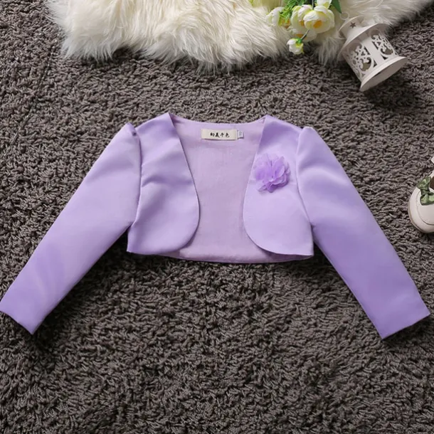 Girls' 3D Coat Long Sleeve Summer Spring Cute Kids 3-12 Years Formal Party Slim