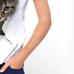 Girls' 3D Graphic Animal Cat T shirt Tee Short Sleeve 3D Print Active Cute Kids 3-12 Years