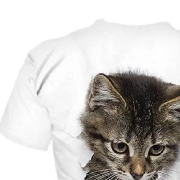 Girls' 3D Graphic Animal Cat T shirt Tee Short Sleeve 3D Print Active Cute Kids 3-12 Years