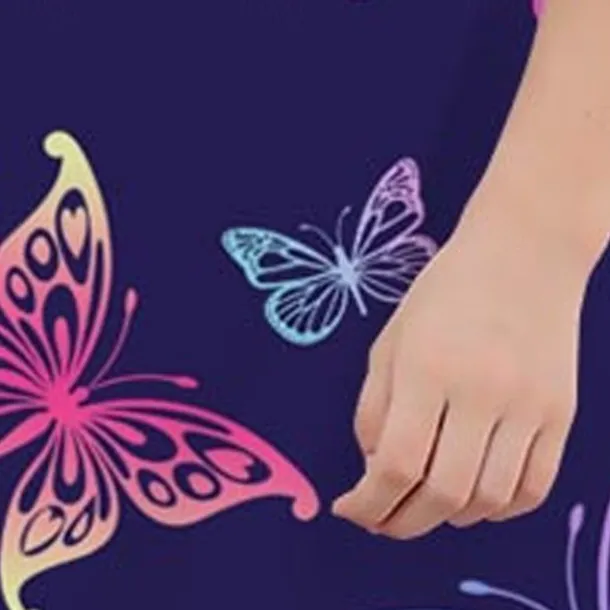 Girls' 3D Graphic Butterfly Dress Sleeveless 3D Print Summer Spring Vacation Sports & Outdoor Daily Cute Casual Sweet Kids 3-12 Years Casual Dress A Line Dress Tank Dress Above Knee Regular Fit