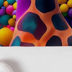 Girls' 3D Graphic Cartoon Giraffe T shirt Tee Short Sleeve 3D Print Summer Spring Active Fashion Cute Kids 3-12 Years Outdoor Casual Daily Regular Fit