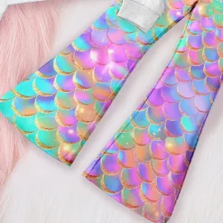 Girls' 3D Graphic Cartoon Mermaid Sweatshirt & Sweatpants Set Clothing Set Pink Long Sleeve 3D Print Fall Winter Active Fashion Daily Kids 3-12 Years Outdoor Vacation Date Regular Fit