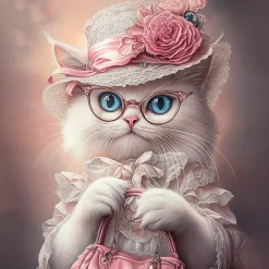 Girls' 3D Graphic Cat T shirt Tee Short Sleeve Summer Spring Fashion Basic Kids 4-12 Years Crew Neck Outdoor Casual Daily Regular Fit