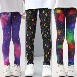 Girls' 3D Graphic Pants Leggings Summer Spring Active Basic Kids 4-12 Years Outdoor Casual Daily Regular Fit